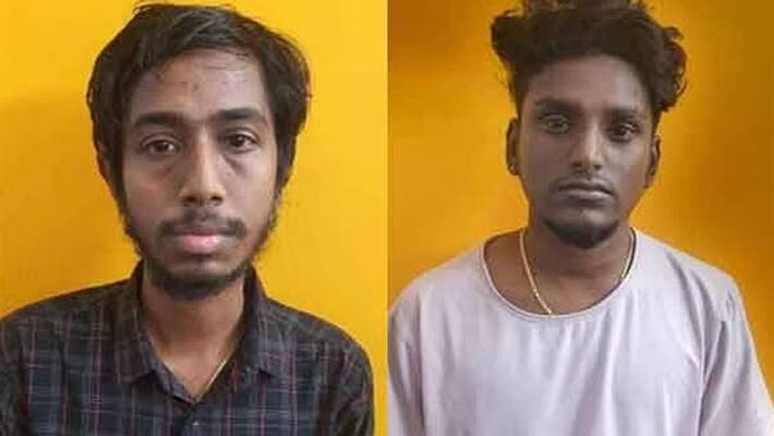 Arrested youths who insulted Minister Gandhi in unison Arrested youths who insulted Minister Gandhi in unison
