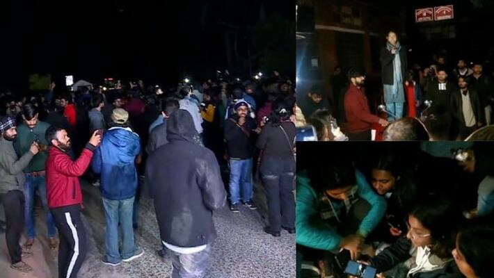 Stones Thrown At JNU Students Watching BBC Series On PM Modi Inside Campus Stones Thrown At JNU Students Watching BBC Series On PM Modi Inside Campus