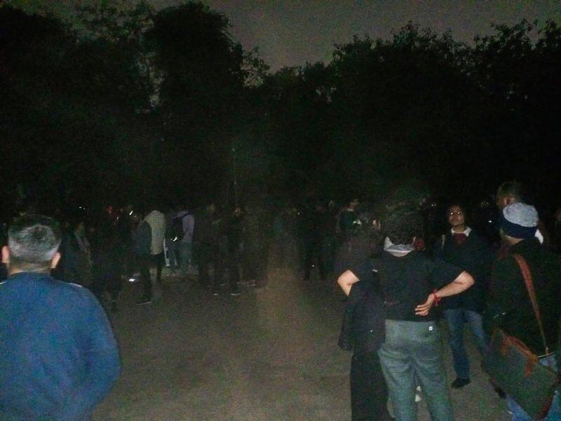 No broadcasting of BBC documentary at JNU due to power and internet outages; students allege stone pelting and organise a protest