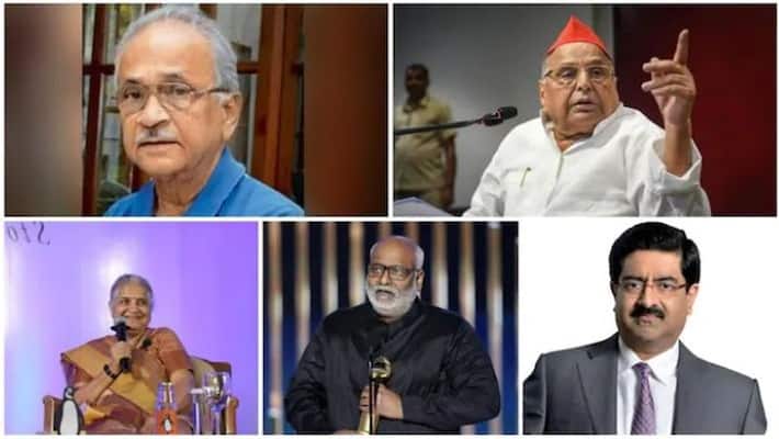 Mulayam Singh Yadav, Tabla Maestro Zakir Hussain Awarded Padma Vibhushan Mulayam Singh Yadav, Tabla Maestro Zakir Hussain Awarded Padma Vibhushan