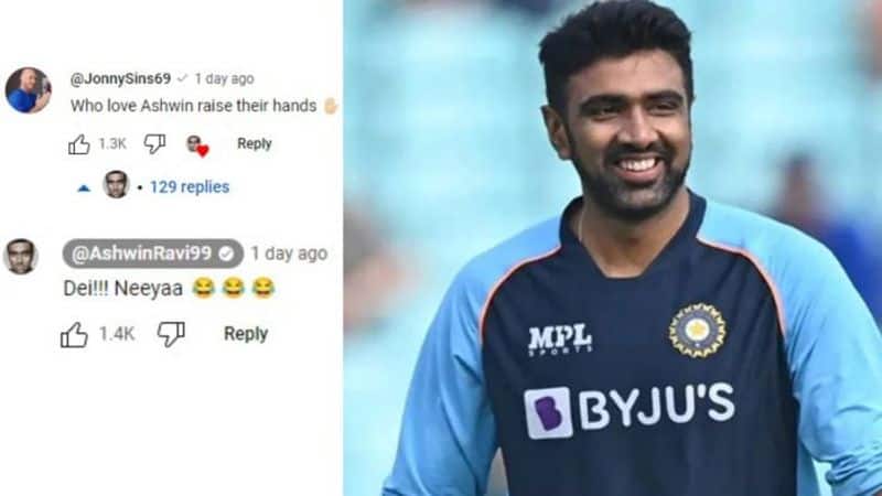 Johnny Sins Commented on Cricketer Ashwin youtube video