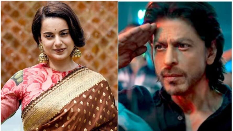 Kangana Ranaut praises Shah Rukh Khan starrer Pathaan at Emergency party sgk Kangana Ranaut praises Shah Rukh Khan starrer Pathaan at Emergency party sgk