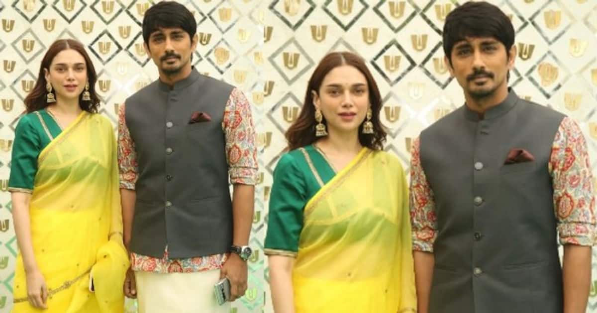 శర్వానంద్ ఎంగేజ్మెంట్ కు జంటగా హాజరైన సిద్ధార్థ్ - అదితి.. కన్ఫమ్  చేసినట్టేగా?