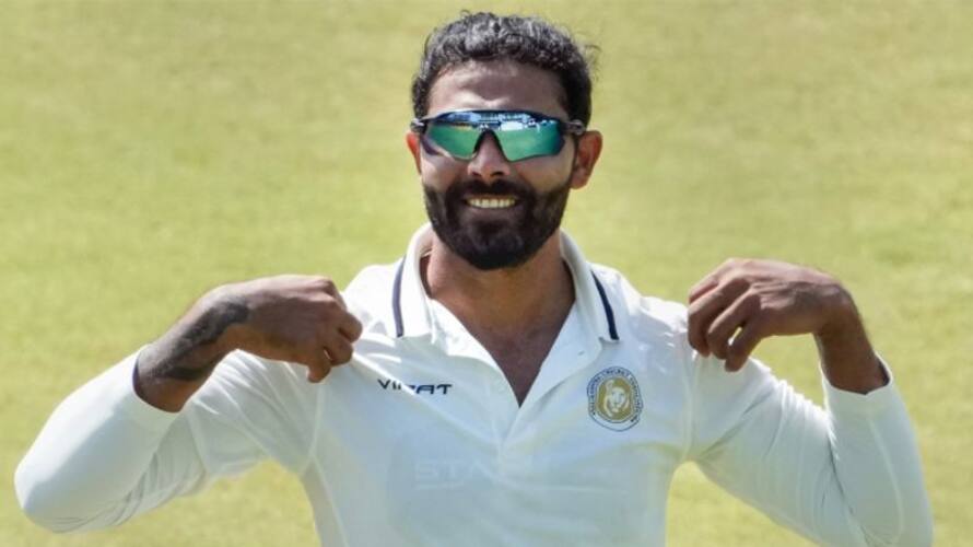 Ranji Trophy 2022 23 Saurashtra captain Ravindra Jadeja took seven wicket haul against Tamilnadu Ranji Trophy 2022 23 Saurashtra captain Ravindra Jadeja took seven wicket haul against Tamilnadu