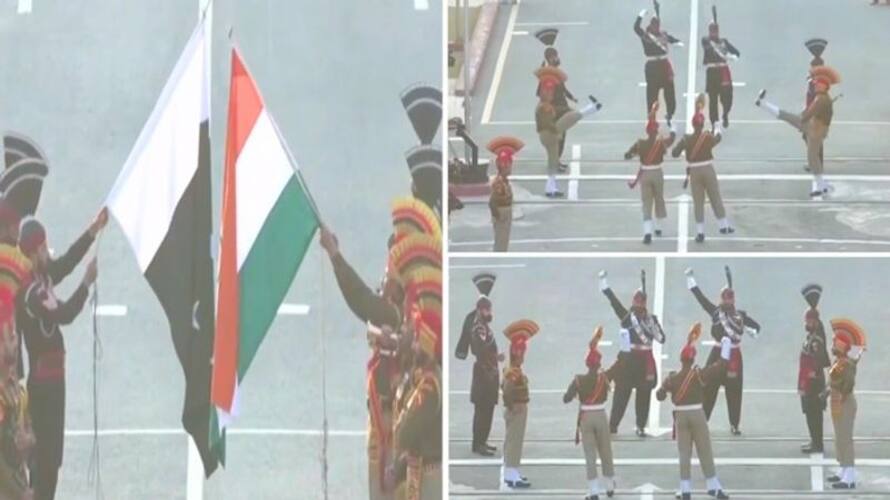 Republic Day 2023: Beating retreat ceremony concludes at Attari-Wagah border AJR Republic Day 2023: Beating retreat ceremony concludes at Attari-Wagah border AJR