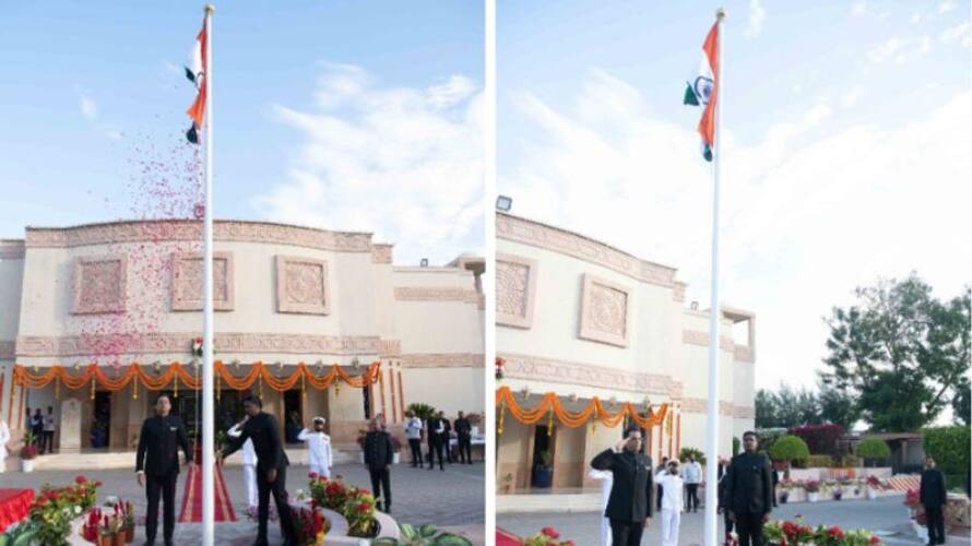 Indin Republic day celebrations held in Indian Embassy Muscat Oman Indin Republic day celebrations held in Indian Embassy Muscat Oman