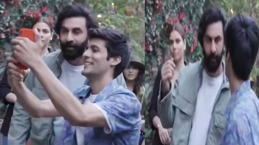 Viral video showing Ranbir Kapoor throwing fan's phone is an ad for this upcoming Oppo phone Viral video showing Ranbir Kapoor throwing fan's phone is an ad for this upcoming Oppo phone