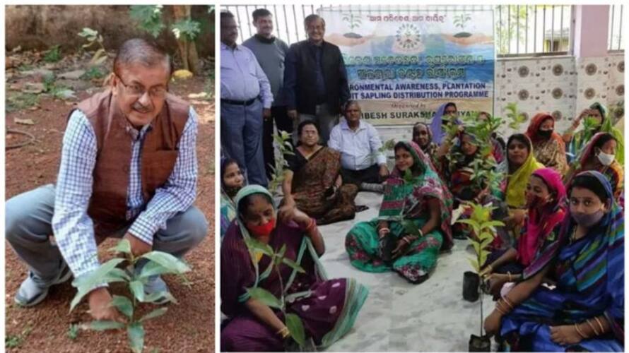 66 years old man plant 60000 trees in rural odisha 66 years old man plant 60000 trees in rural odisha