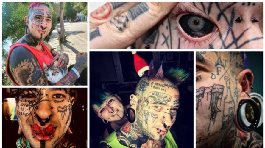 body modification enthusiast chose the tattoo artist as his life partner body modification enthusiast chose the tattoo artist as his life partner