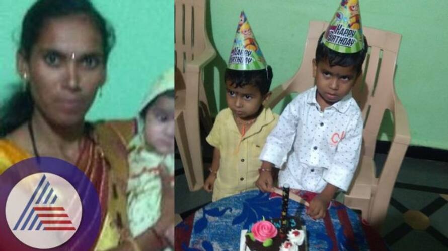 Mother jumps into water sump with three children Villagers in tears for heartbreaking incident sat Mother jumps into water sump with three children Villagers in tears for heartbreaking incident sat