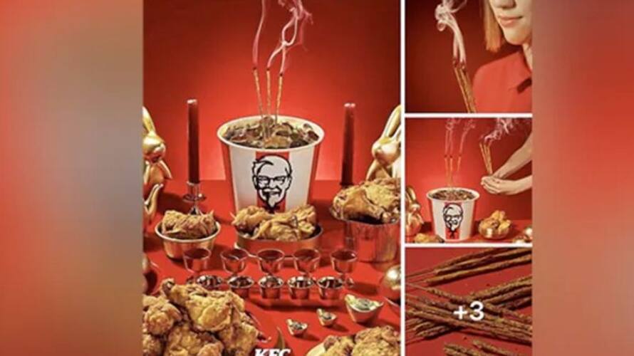 kfc brand introduces fried chicken incense sticks kfc brand introduces fried chicken incense sticks
