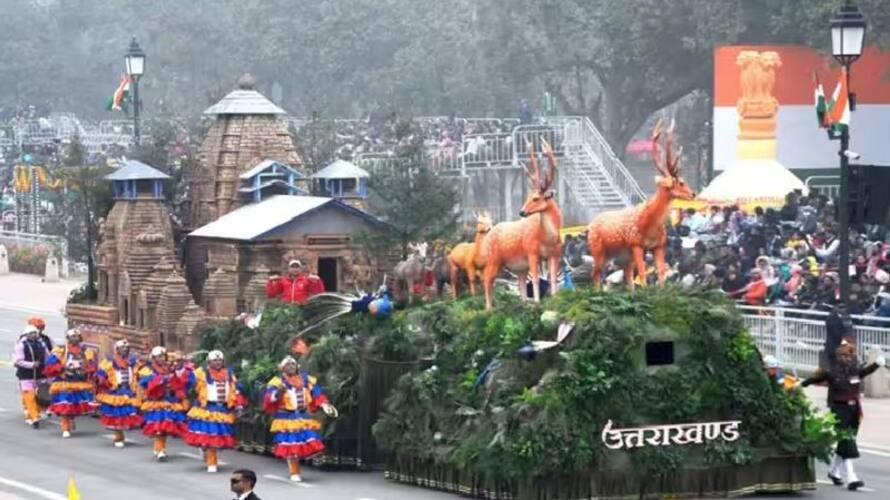 Republic day Parade Uttarakhand tableau Win First Prize akb Republic day Parade Uttarakhand tableau Win First Prize akb