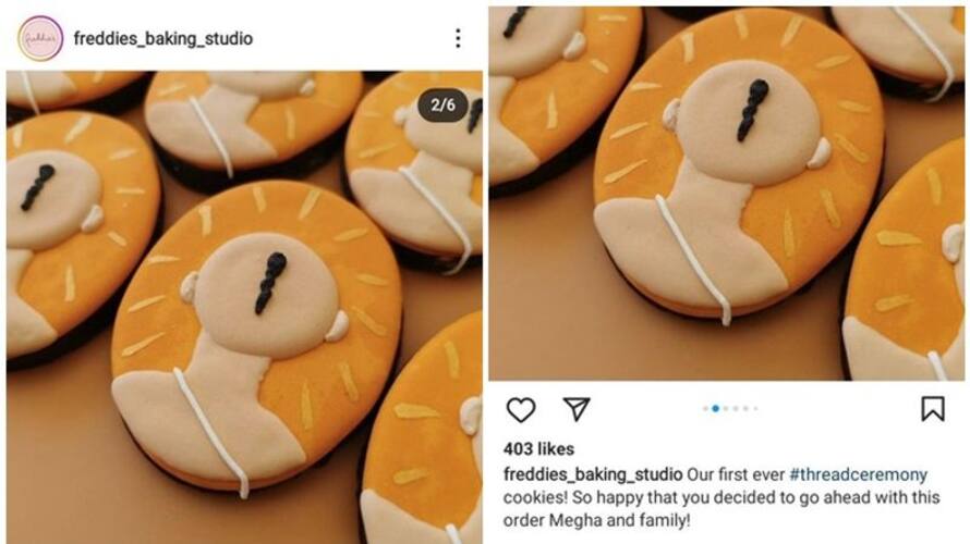 freddies baking studio's Brahmin Cookies became viral freddies baking studio's Brahmin Cookies became viral