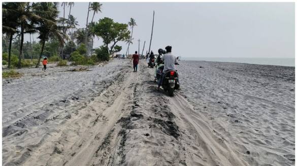 sand that fell on the road during the sea attack was not removed passengers in distress