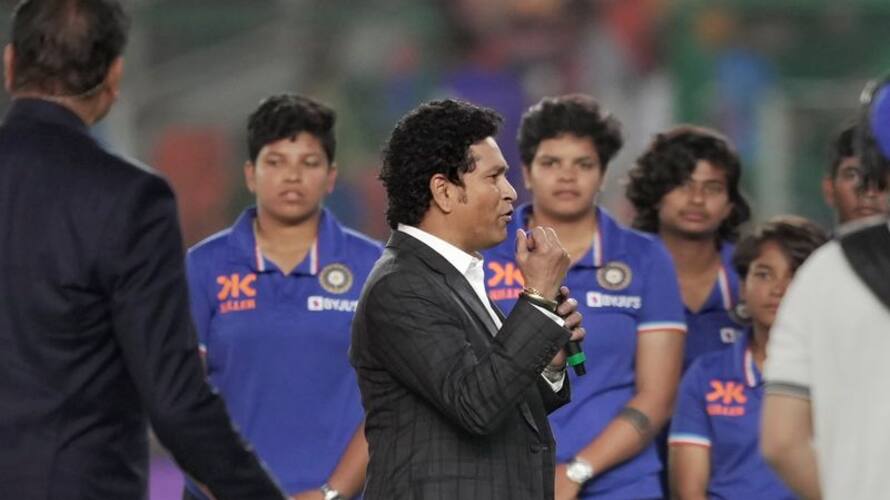 Sachin Tendulkar, BCCI felicitates ICC Womens U-19 T20 World Cup-winning Indian cricket team; netizens applaud-ayh Sachin Tendulkar, BCCI felicitates ICC Womens U-19 T20 World Cup-winning Indian cricket team; netizens applaud-ayh