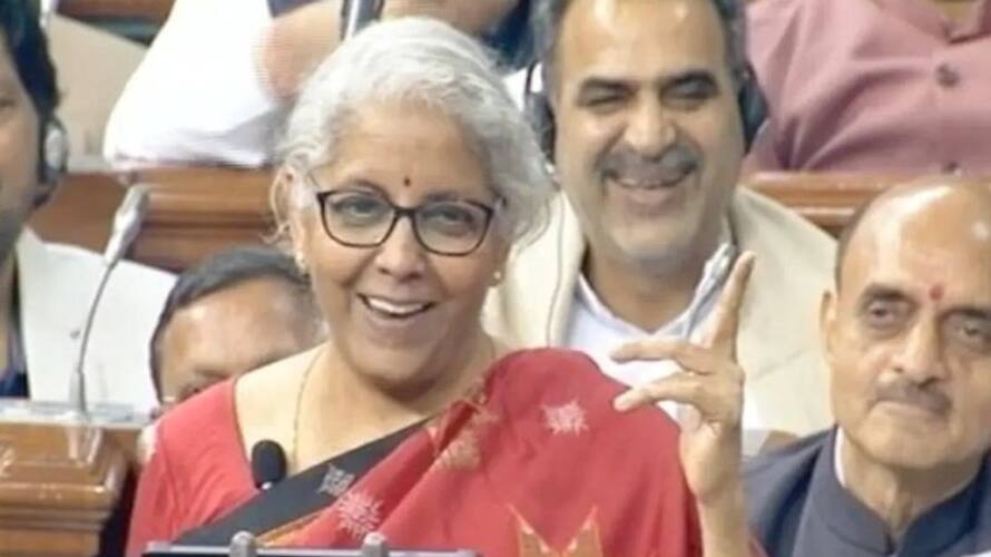 Replacing Old Political...: Nirmala Sitharaman Slip of Tongue Prompts Laughter Amid Budget Presentation Replacing Old Political...: Nirmala Sitharaman Slip of Tongue Prompts Laughter Amid Budget Presentation