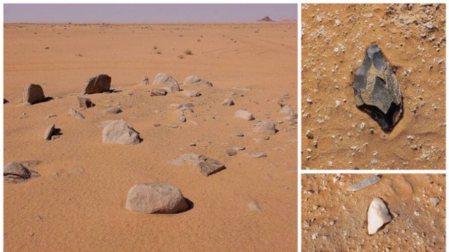 British Excavating team found stone axes and other ancient utensils in Saudi Arabia afe British Excavating team found stone axes and other ancient utensils in Saudi Arabia afe