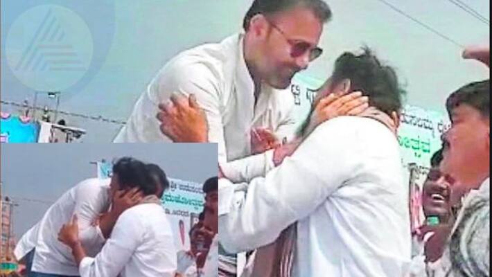 Sriramulu santosh lad hug each others matter debate in the political sphere rav Sriramulu santosh lad hug each others matter debate in the political sphere rav