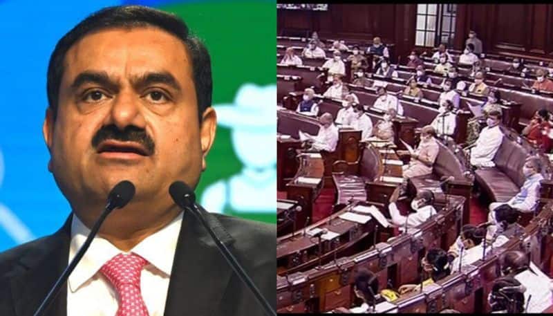 Lok Sabha was suspended for the day: opposition demands discussion  on the Adani issue