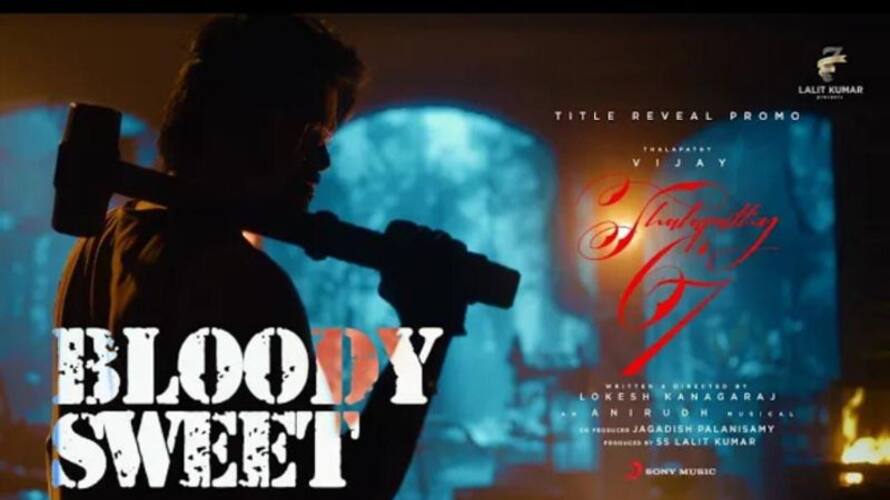 vijay 67th movie title leo bloody sweet announced vijay 67th movie title leo bloody sweet announced