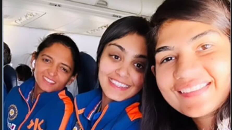 Womens T20 WC 2023 Harmanpreet Kaur led Indian Womens Cricket Team reaches CAPE Town jje Womens T20 WC 2023 Harmanpreet Kaur led Indian Womens Cricket Team reaches CAPE Town jje