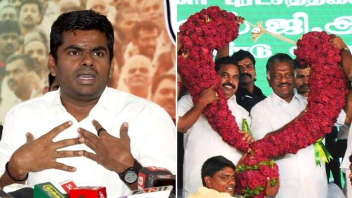 Is BJP responsible for aiadmk Edappadi Palaniswami and OPS merger Annamalai who spoke Is BJP responsible for aiadmk Edappadi Palaniswami and OPS merger Annamalai who spoke