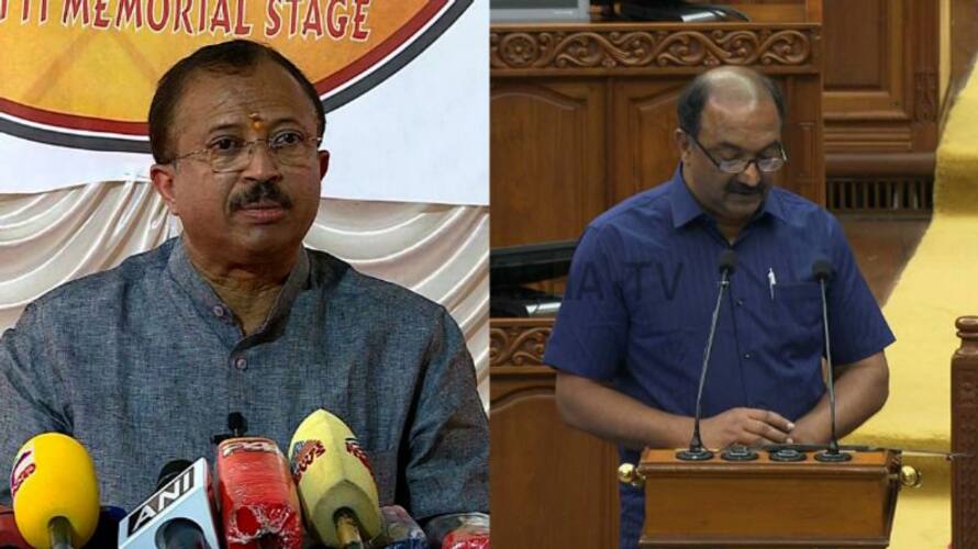 V muraleedharan says KN Balagopal trying Geebalsian tatics V muraleedharan says KN Balagopal trying Geebalsian tatics