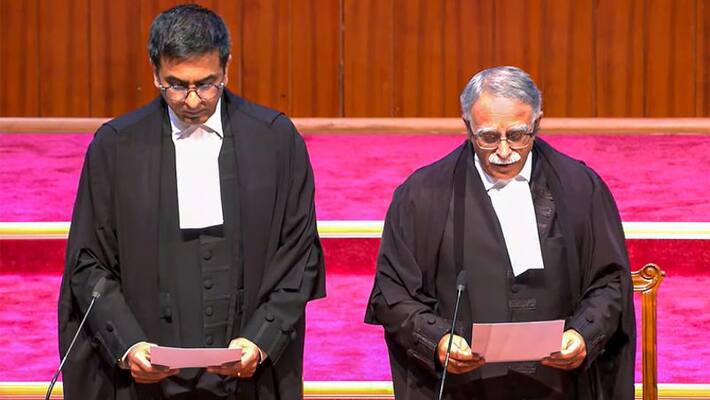 Cji Dy Chandrachud Administers Oath Of Office To Five New Supreme Court Judges Strength Rises To 32 Cji Dy Chandrachud Administers Oath Of Office To Five New Supreme Court Judges Strength Rises To 32