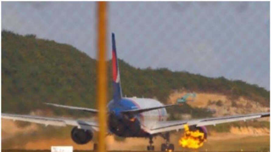 russian flight catches fire while taking off in thailand here is video russian flight catches fire while taking off in thailand here is video