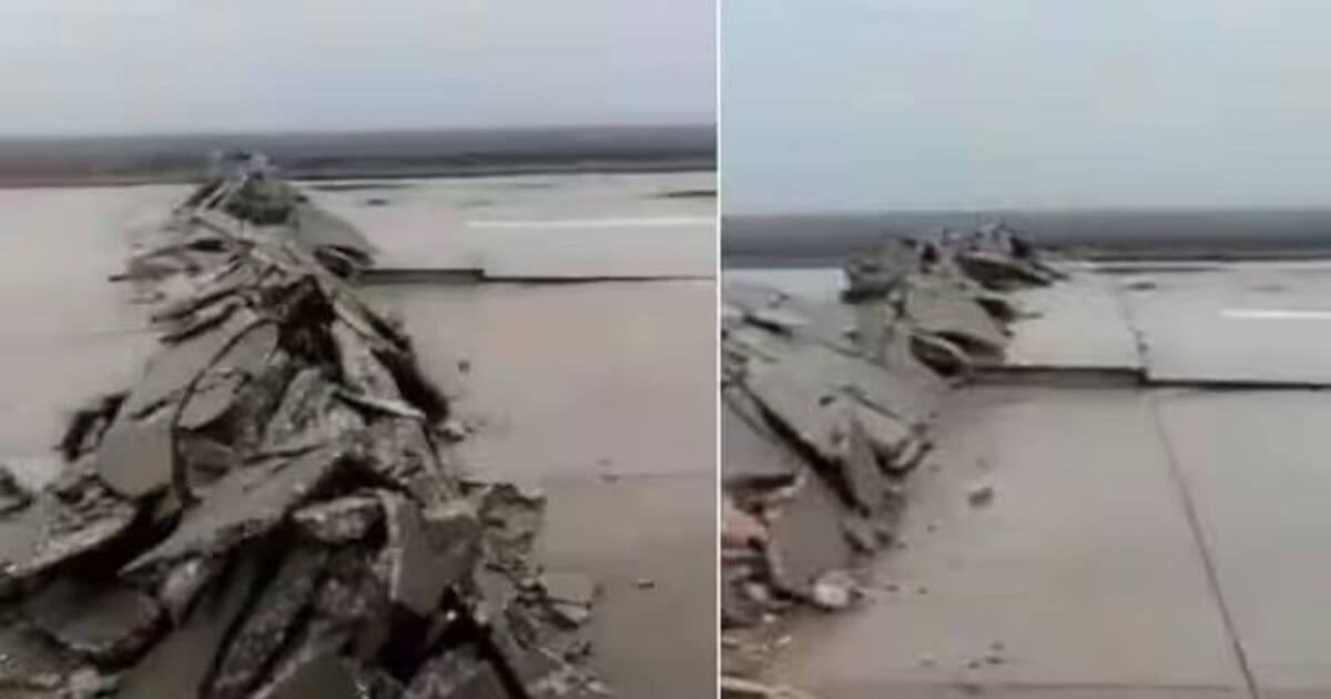 Turkey Airport Spilt: துருக்கி விமான நிலையத்தை இரண்டாகப் பிளந்த நிலநடுக்கம்