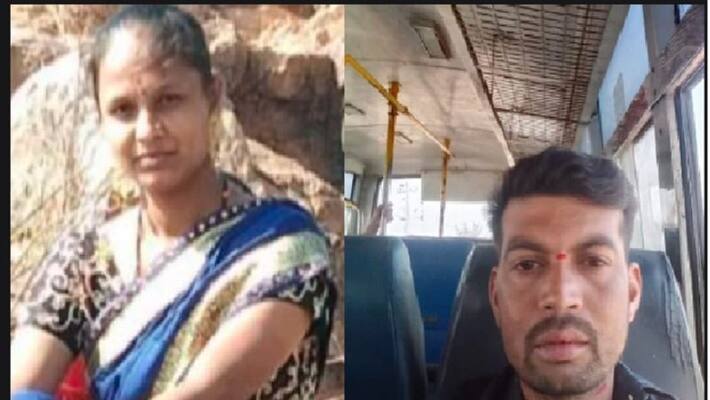 Gadag Gajendragarh Man suspect on wifes behaviour killed her by attacking with Axe akb Gadag Gajendragarh Man suspect on wifes behaviour killed her by attacking with Axe akb
