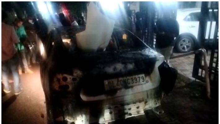 cars collides and caught fire in kottooli kozhikode APN cars collides and caught fire in kottooli kozhikode APN