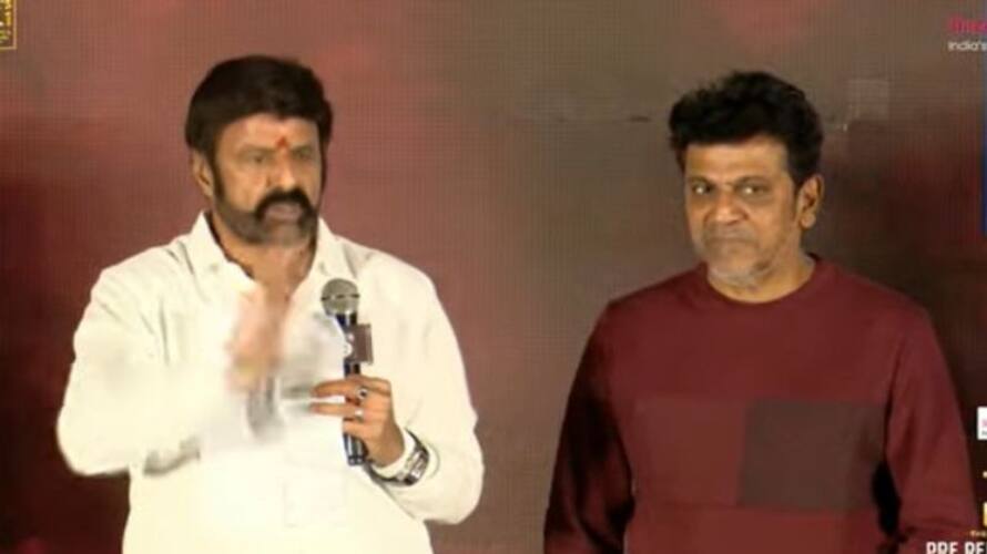 balakrishna speak in kannada at shivarajkumar vedha pre release event balakrishna speak in kannada at shivarajkumar vedha pre release event