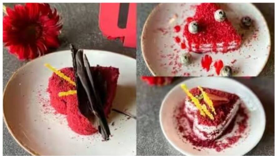 valentine day special recipe how to make baking heart shaped red velvet cake valentine day special recipe how to make baking heart shaped red velvet cake