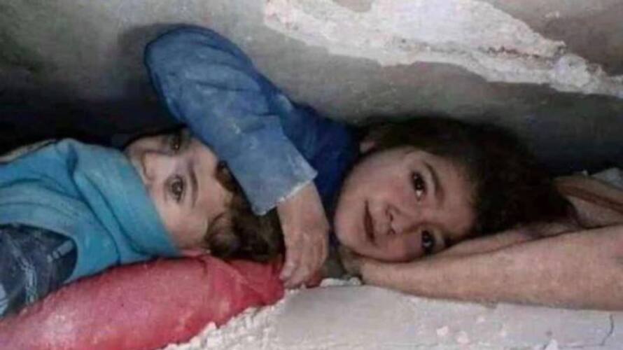 7 year old girls image went viral as spreading positive energy during rescue work in Turkey earth quake etj 7 year old girls image went viral as spreading positive energy during rescue work in Turkey earth quake etj