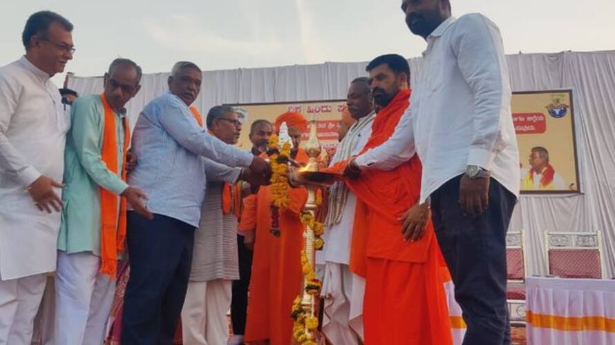 Punya Jala is going from Karnataka to Ayodhya Special work by Bajrang Dal gvd Punya Jala is going from Karnataka to Ayodhya Special work by Bajrang Dal gvd