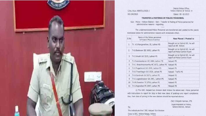 12 policemen including a inspector have been transferred 12 policemen including a inspector have been transferred