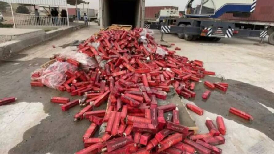 Kuwait Interior ministry destroys more than one lakh bottles of liquor seized by security agencies afe Kuwait Interior ministry destroys more than one lakh bottles of liquor seized by security agencies afe