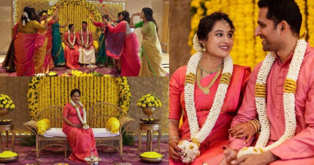 Pooja Ramachandran Baby shower கர்ப்பமாக இருக்கும் காதல் மனைவிக்கு