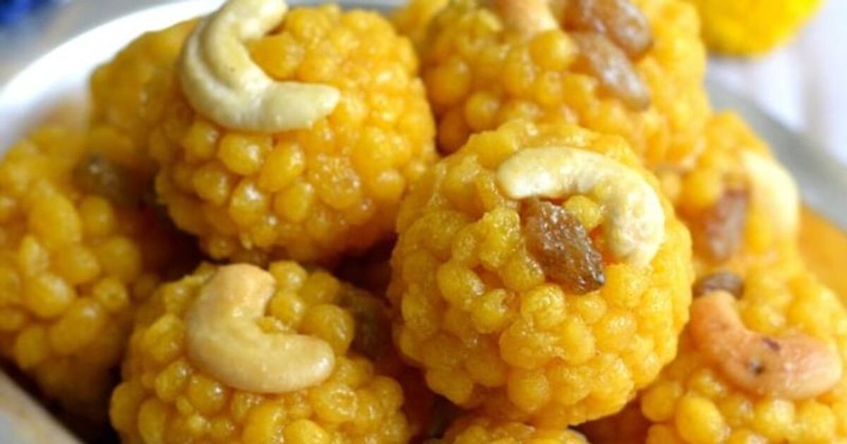 இனி வீட்டின் விஷேஷ தினங்களில் பாரம்பரியமான பூந்தி லட்டு செய்யலாம்.