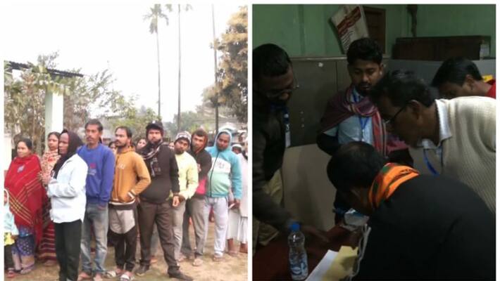 Tripura Assembly Elections.. Polling started amid tight security.. Tripura Assembly Elections.. Polling started amid tight security..