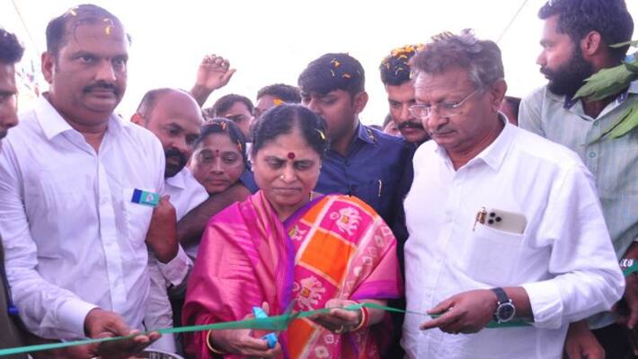 YS Vijayamma Opened YSRTP Office in Paleru YS Vijayamma Opened YSRTP Office in Paleru
