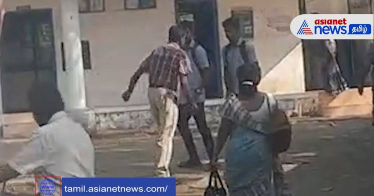 குமரியில் அரசு பள்ளி தலைமை ஆசிரியர் மாணவர்களை கம்பால் தாக்கும் வீடியோ வைரல்