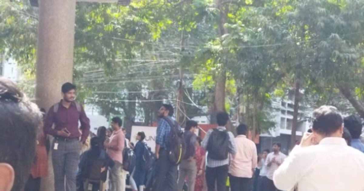 சென்னையில் திடீர் நிலநடுக்கம்? அலுவலகத்தில் இருந்து அலறியடித்து வெளியேறிய ஊழியர்கள்.. சாலையில் தஞ்சம்.!