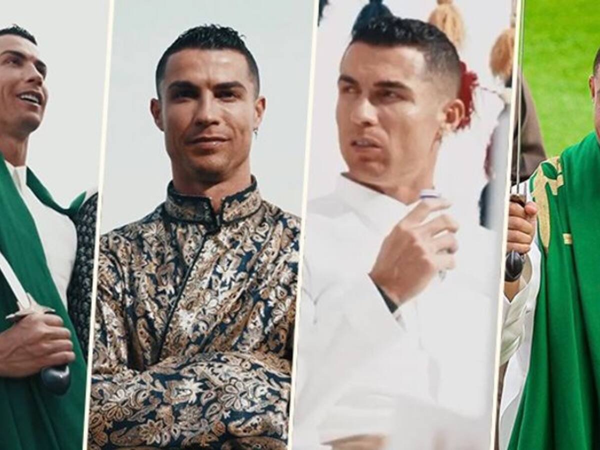 Cristiano Ronaldo pictured in Saudi dress as Al Nassr mark Founding Day -  AS USA