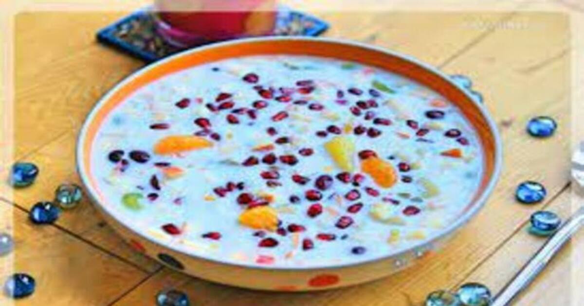  கோடைவெயிலுக்கு ஏற்ற  குளு குளு ஃப்ரூட்ஸ் தயிர் பச்சடி!