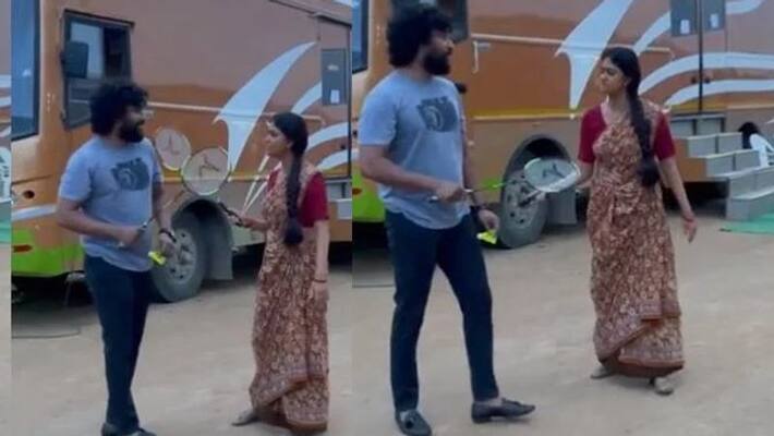 Keerthy Suresh Funny Moments in Dasara Movie Shooting Keerthy Suresh Funny Moments in Dasara Movie Shooting