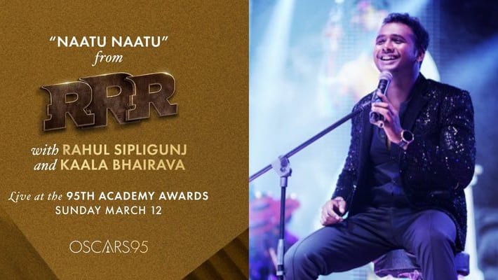 great honor to singer rahul sipliguj going to give naatu naatu live performance 