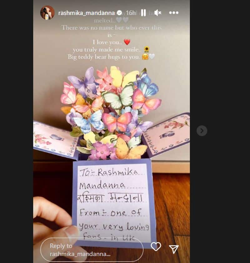 Rashmika Mandanna heart melted by one of a fan who sent surprise gift post viral 