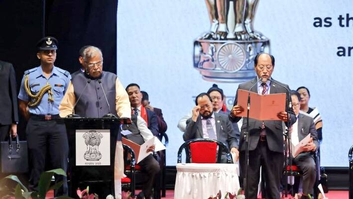 Neephiu Rio took oath as the CM of Nagaland for the fifth time;  his political journey